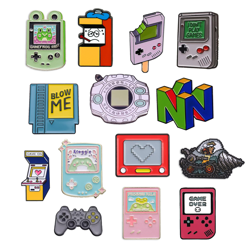 Gaming Console Old School - Broche de Console de jeu numérique
