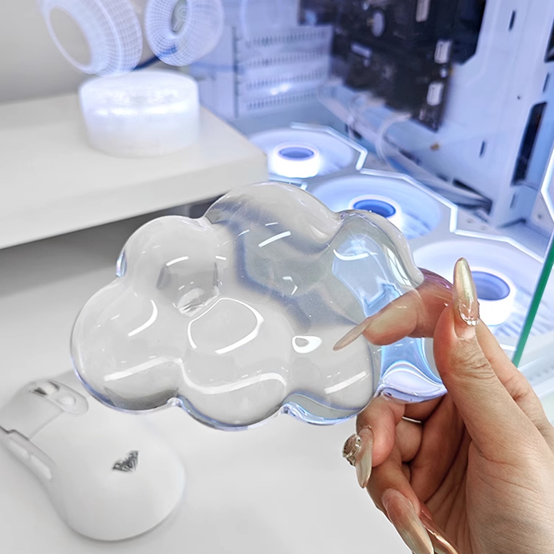 Gaming Console Cloud - Support de main Transparent nuage bleu,