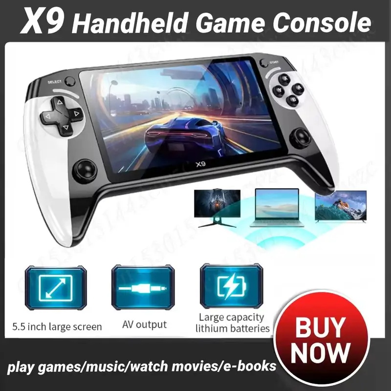 Gaming Console Video Game - Console de jeux vidéo portable X9