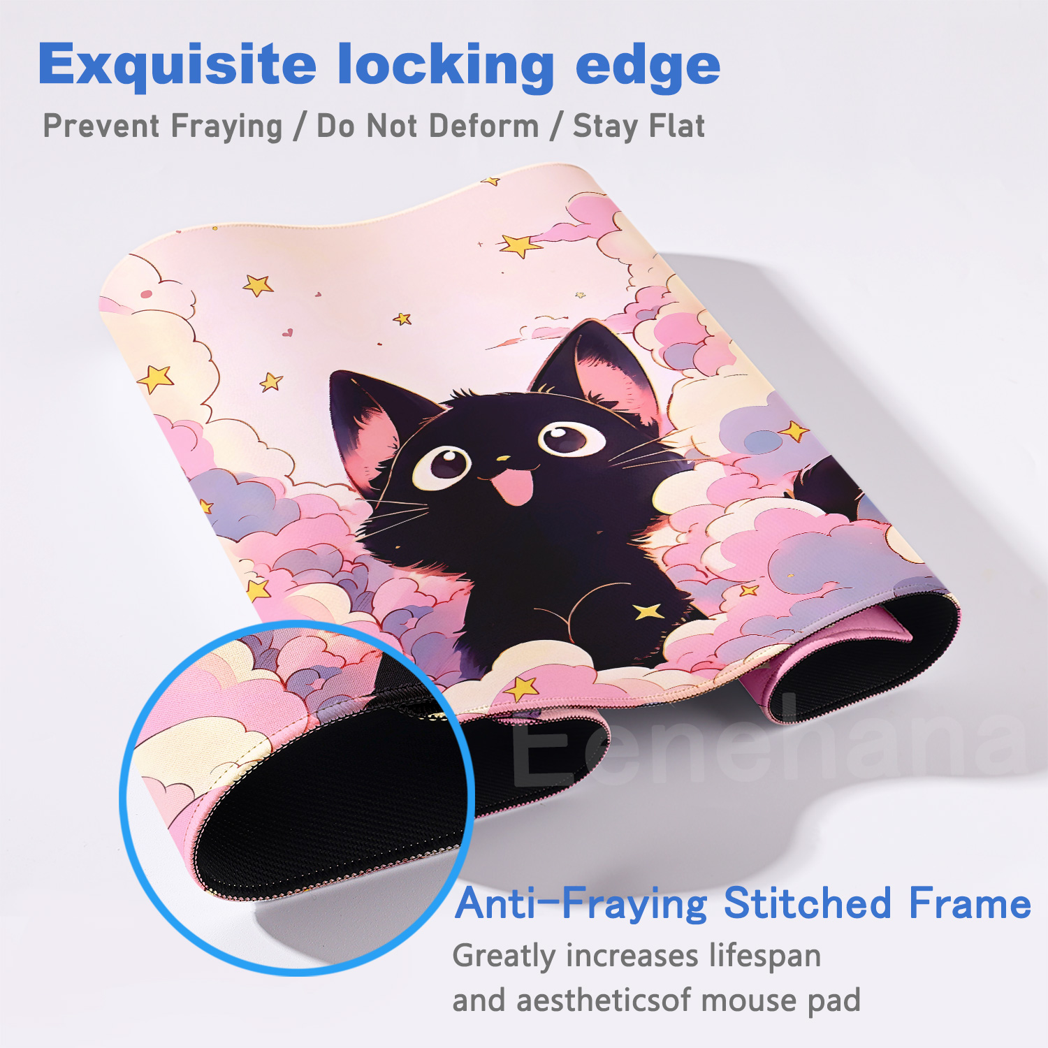 Kawaii Black Cat on the Clouds - Gaming Console Cloud avis et prix