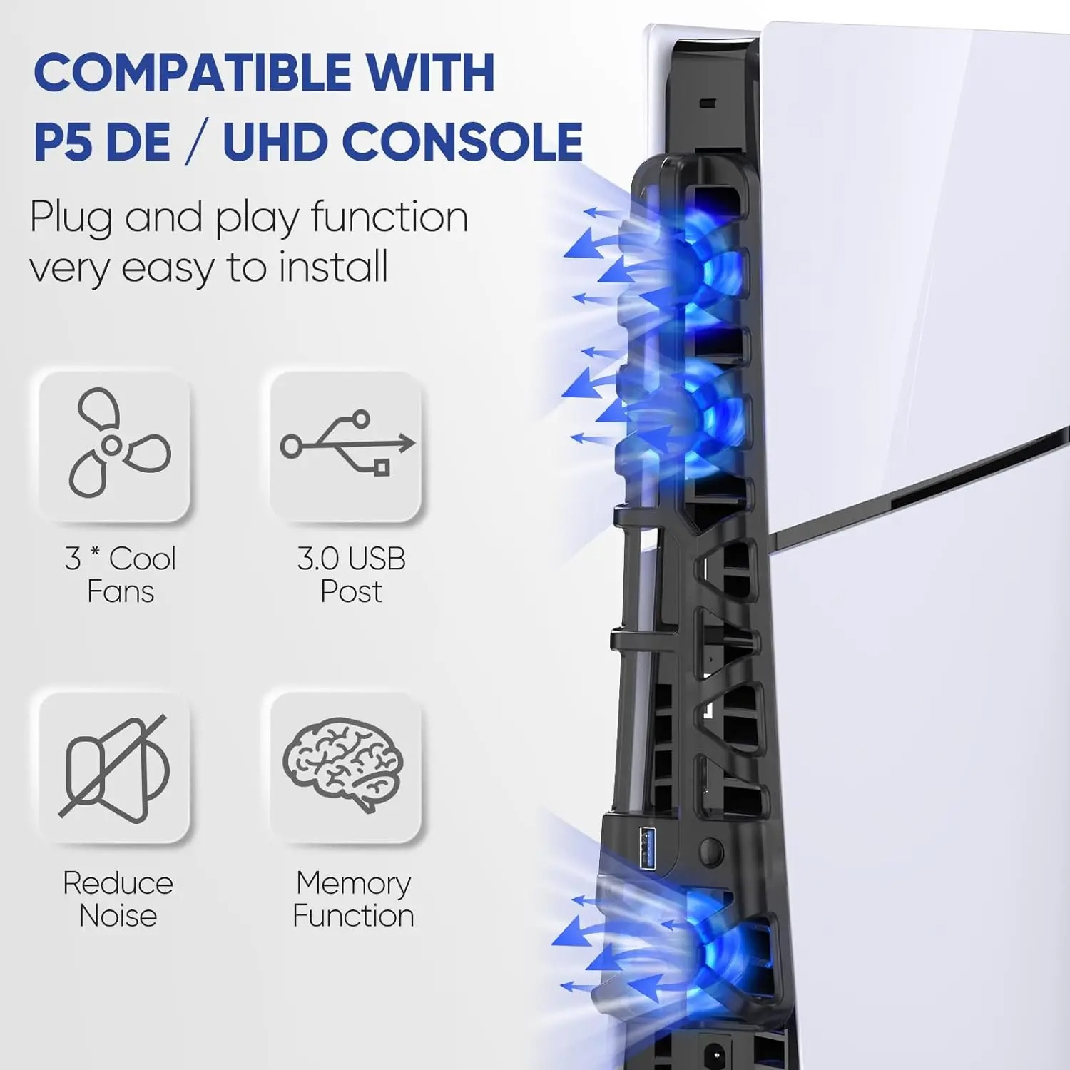 Ventilateur à 3 vitesses pour  - Sony Console Ps5 Slim avis et prix